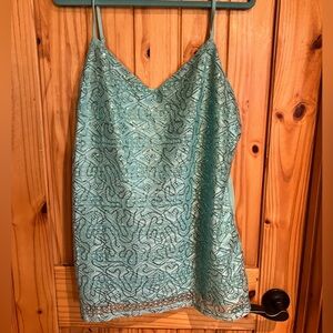 Vanity essentials sequined spaghetti string straps top 
XL